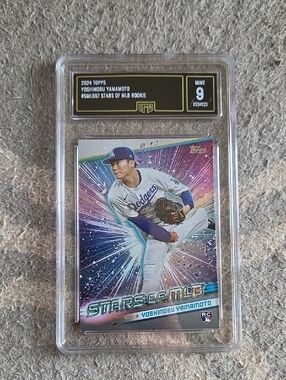 Topps Yoshinobu Yamamoto - Purple Blue Burst
